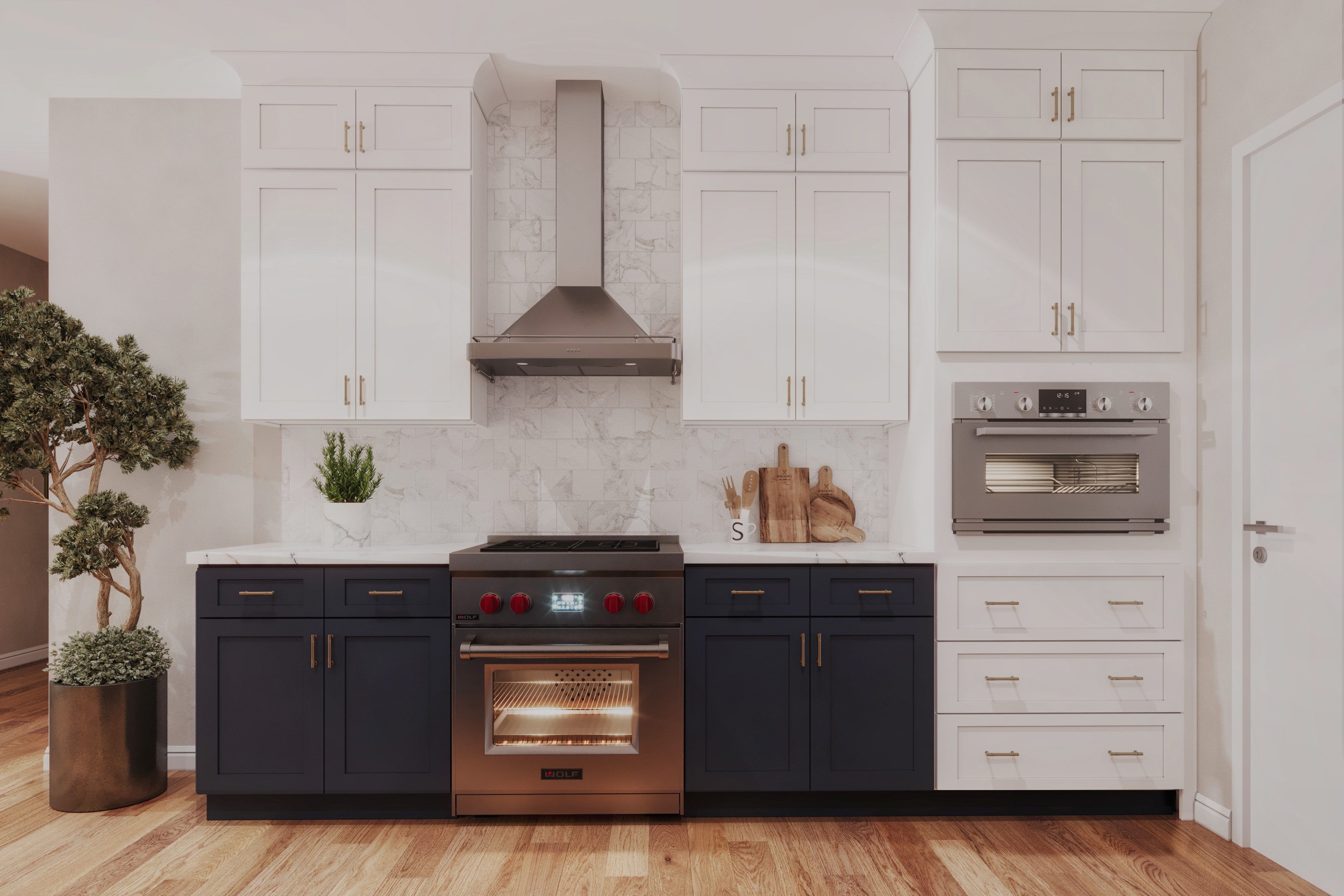 Classic Contrast Kitchen